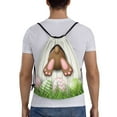 thumbnail image 2 of Bingfone Brown Bunny Drawstrings Backpacks Bags For Men Women Gym Drawstrings Bag, 2 of 9