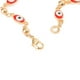 thumbnail image 5 of Pulsera Esclava Ojo Turco 5mm Unisex 20cm Chapa de Oro 18k rojo Unitalla Ametrinaa, 5 of 6