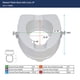 thumbnail image 3 of Asiento elevado para inodoro Drive Medical 12066 Premium, color blanco, 3 of 4