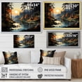 thumbnail image 4 of Designart "Hidden Gem Of The Forest III" Landscape Forest River Floater Framed Canvas Prints, 4 of 5