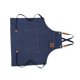 thumbnail image 4 of Delantal de carpintería de lona gruesa, impermeable, para jardinería y cafetería, color azul claro, 4 of 11
