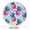 thumbnail image 2 of karymi Round Printed Microfiber Beach Towel Super Lightweight Colorful Bath Towel Sandproof Beach Blanket Beach Mat Multi-Purpose Towel For Travel Swimming Pool Clearance, 2 of 6