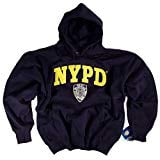 - NYPD Hooded Sweatshirt Navy Blue Authentic Clothing Apparel Officially Licensed Merchandise by The New York City Police