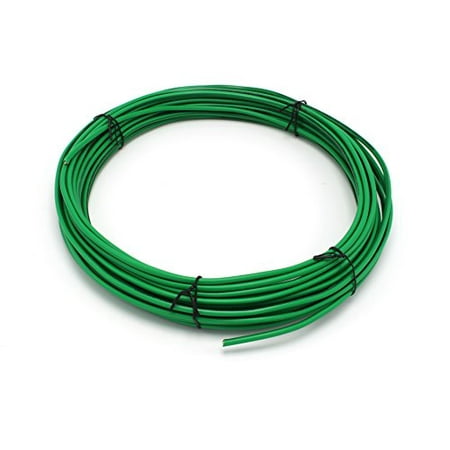 Solid Copper Grounding Wire 12 AWG THHN Cable 25' FT Green Jacketed Antenna Lightning Strike # 12 GA Ground Protection Satellite Dish Off-Air TV