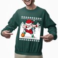 thumbnail image 2 of Christmas Sweatshirt, Dabbing Santa Basketball Christmas Sweatshirt, Funny Ugly Holiday Sweatshirt, Xmas Gift for Basketball Players & Fans, 2 of 5