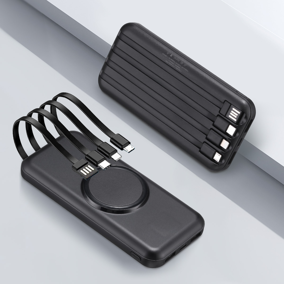 Wireless Power Bank 10000mAh Fast Charging Portable Charger External 