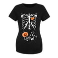 thumbnail image 1 of Blouse de Maternité à Imprimé d'Halloween, Hauts Décontractés pour Femmes Enceintes, Tissu Doux et Extensible, Confortable pour le Quotidien, Col en V, Manches Longues, 1 of 3