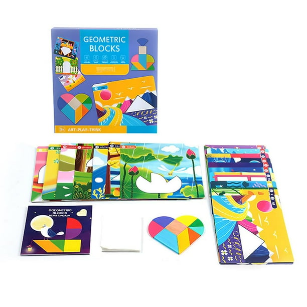 Rompecabezas Creativo Tangram Puzzle Juguete Educativo Para Niños Modelo Tangram Moyic FN003377-01