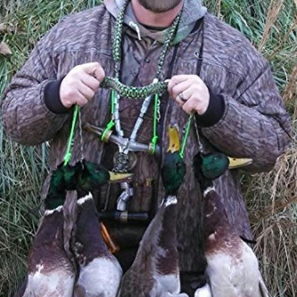 Duck Call Lanyard Hand Braided Loop For Hunting Ducks Fluorescence Green 