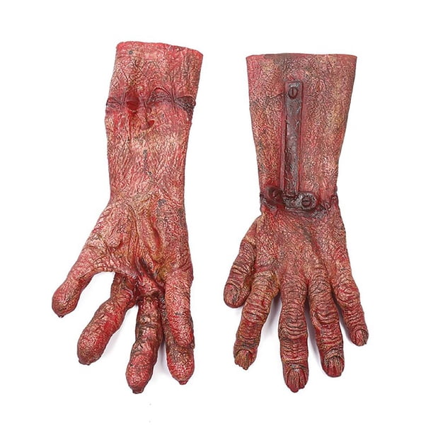 Guantes De Miedo Para Fiesta De Halloween, Guantes De Pata De Cosplay De Hombre Lobo Cadáver, Accesorios Para Disfraces sonducket AP006516-05