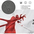 thumbnail image 4 of Christmas Shower Curtain, Buffalo Check Plaid Elk Snowflake Xmas Tree Winter Holiday Bathroom Curtain Waterproof Fabric Machine Washable with Hooks, 72" Wx84 L, 4 of 6