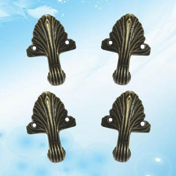 WHAMVOX Golden Zinc Alloy Furniture Feet for Tables and Sofas Durable Retro Style Decorative Support Legs 8