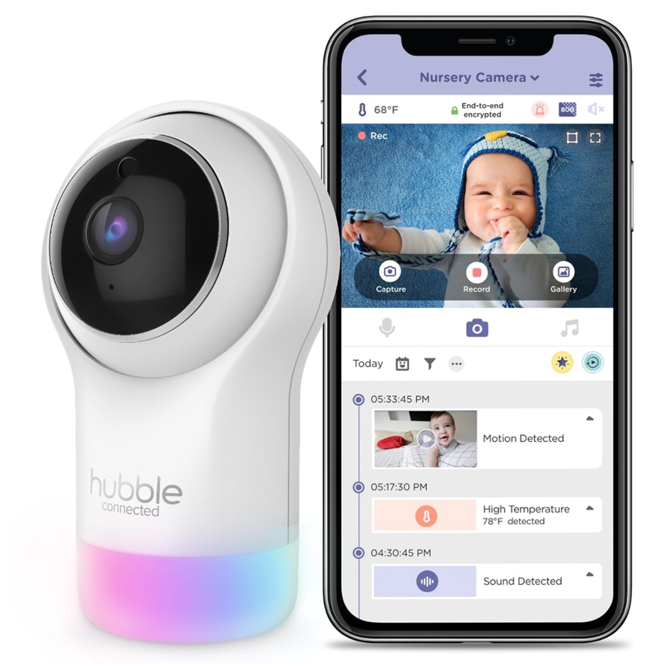 Hubble Nursery Pal Glow Smart HD Baby Monitor photo 1