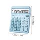 thumbnail image 3 of Calculadora de 12 dígitos con sensación de teclado mecánico simulado, fuente de alimentación dual solar y de batería, calculadora de oficina, calculadora de escritorio portátil con almohadilla antide, 3 of 6
