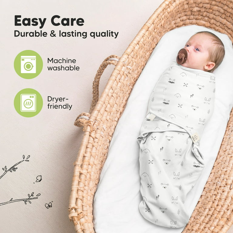 GetUSCart- 3-Pack Organic Baby Swaddle Sleep Sacks - Newborn