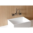thumbnail image 3 of Kingston Brass KS1256PKX Duchess Double-Handle Wall Mount Bathroom Faucet, Polished Nickel, 3 of 7