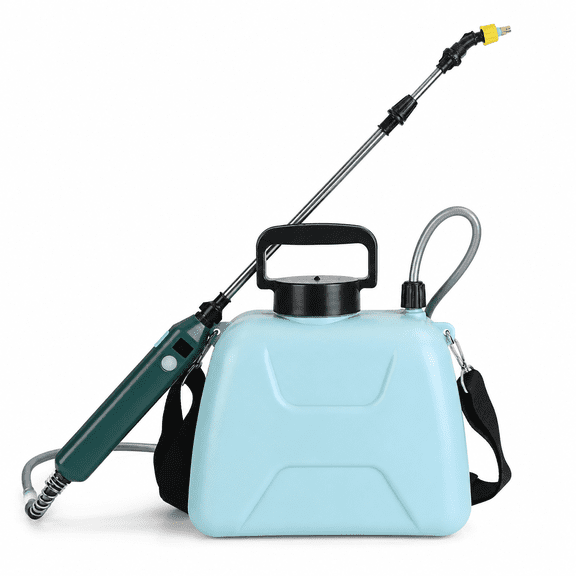5L Battery-Operated Garden Water Sprayer with Telescopic Wand and Adjustable Nozzle