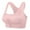 Pinks, variant on LLYwey No Wire Bras for Women On Sale Women's Seamless Lace Front Buckle Sports Bra Without Underwire Support Push up Bra Big Girls Size Nylon Cami Bra Style LW-245 Pinks L