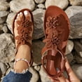 thumbnail image 6 of Women Floral Toe Post Beach Sandals, Casual Summer Walking Slides,US:9.5, 6 of 6