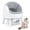 Grey, variant on PetPivot Automatic Cat Litter Box Self-Cleaning with Safety Protection, Mat and Trash Bags Included, White