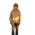 thumbnail image 2 of Tiijoy Halloween Boys Oversized Distressed Hoodie Trendy Streetwear Sweatshirt, Khaki, Sizes 3-13, 2 of 3