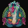thumbnail image 2 of Junior's Lion King Rafiki Geometric Rainbow  Cowl Neck Sweatshirt, 2 of 4
