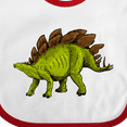 thumbnail image 4 of Inktastic Smiling Stegosaurus Boys or Girls Baby Bib, 4 of 4