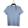 thumbnail image 2 of Tommy Hilfiger Men's Stripe T-Shirt Size XL Navy/Sky Blue Stretch Crew Neck, 2 of 3