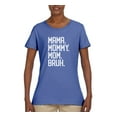 thumbnail image 2 of Wild Bobby, Mama. Mommy. Mom. Bruh. Mother's Day Womens Graphic Tee, Light Blue, Large, 2 of 6