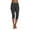 Dark Gray, variant on Women's Low Rise Yoga Pants - Slim Fit 3/4 Length Hip Lift Stretchy Leggings for Workout & Lounge ,Black,XL