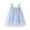 Blue, variant on PMVFHDE Girls Floral Print Dress Toddler Girls Sleeveless Star Moon Dress Dance Party Dresses Clothes,Purple,4-5 Years