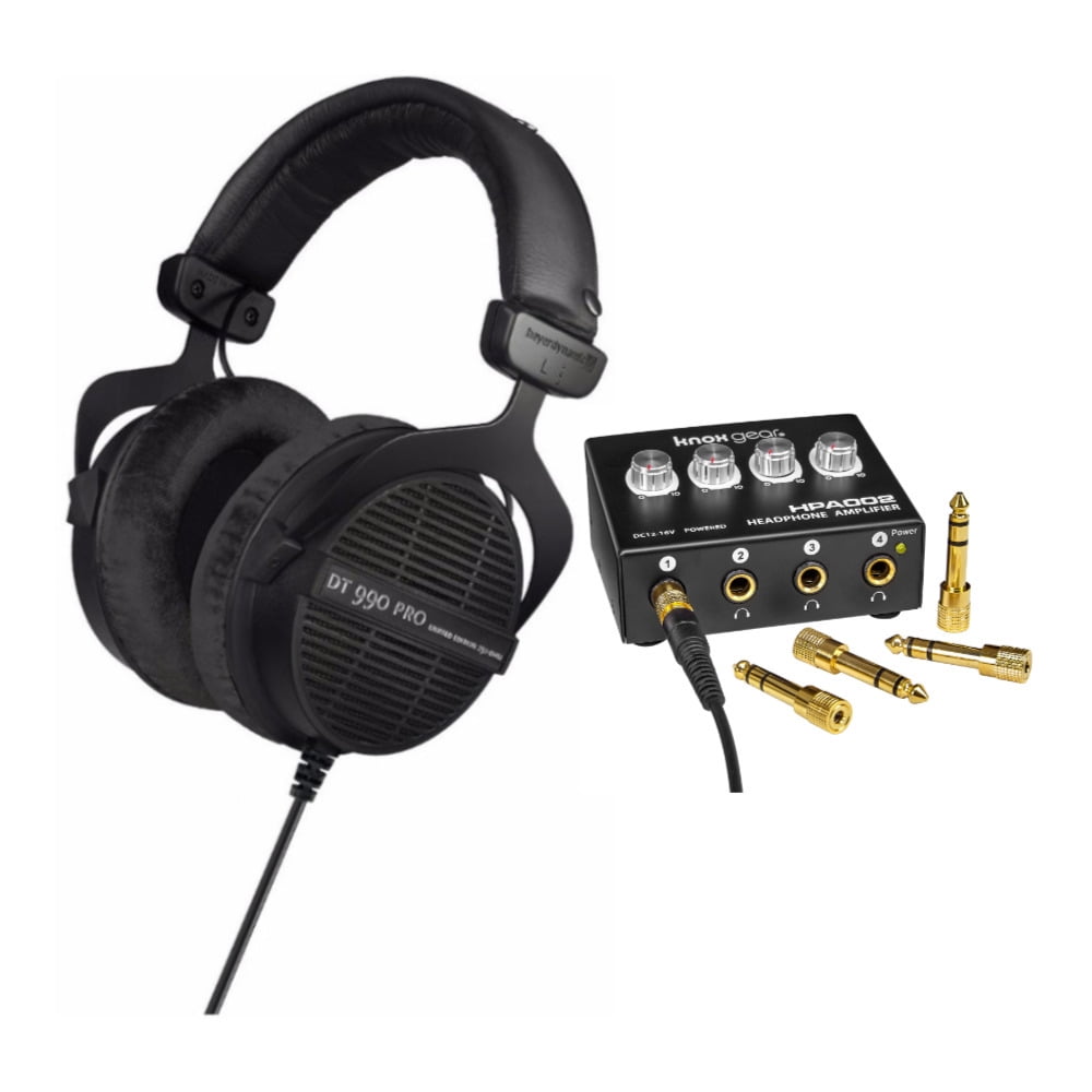Beyerdynamic DT 990 PRO Studio Headphones (Ninja Black, Limited Edition) Bundle