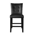 thumbnail image 1 of Steve Silver Markina Black Vinyl Counter Chair, 1 of 6