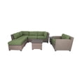 thumbnail image 2 of TK Classics Florence Wicker 8 Piece Patio Conversation Set with End Table and 2 Sets of Cushion Covers, 2 of 12