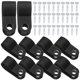 thumbnail image 5 of BRIGHTFUFU 200 clips para cables, clips para gestión de cables, clips para cables eléctricos, clips para cables de pared con tornillos, 5 of 7