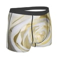 thumbnail image 3 of Balery White Rose Men's Boxer Briefs, Soft and Breathable Cotton Underwear with nylon Waistband-Large, 3 of 9