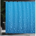 thumbnail image 4 of Ambesonne Blue Shower Curtain, Water Drops Aquatic Rain, 69"Wx75"L, Blue, 4 of 5
