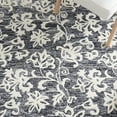 thumbnail image 6 of SAFAVIEH Metro Elvina Floral Runner Rug, Black/Ivory, 2'3" x 9', 6 of 8