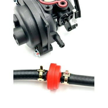 Carburetor for Toro 22’’ Model 20339 163cc Lawn Mower with Briggs &Stratton Engine 7.25 with Air Filter rep. 593260 20332 20333, Spark plug, Reinforced Fuel Hose, Fuel fIlter and c