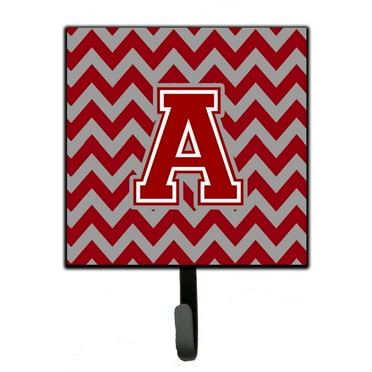 Carolines Treasures CJ1049-SH4-Parent Letter Chevron Maroon and White Leash or Key Holder CJ1049  multicolor