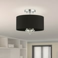 thumbnail image 6 of Livex Lighting - Huntington - 3 Light Semi-Flush Mount In Transitional, 6 of 9