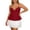 WenDA22 tx03-Red, variant on Spaghetti Strap Tank Top for Women Cami Shirts Summer V Neck Sleeveless Peplum Crop Top Tank Tops Going Out Camisole tx03-Red, XL