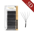 thumbnail image 1 of NAGARAKU Floración automática W Shape Bloom 3D 4D 5D 6D Premade Fans Extensiones de pestañas Natural Soft Light Full Dense Dengxun unisex, 1 of 2