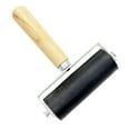thumbnail image 1 of AMLESO 4in Brayer Roller Wood Handle Paint Ink Applicator Roller Brush Printmaking Oil, 1 of 8
