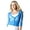 Blue, variant on Juniors Closed Front 3/4 Sleeve Smoked Lace Bolero Shrug Cardigan (Blue, Small)