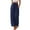 5349-DARKBLUE, variant on TEMOFON Pants for Women Wide Leg Linen Pant Casual Palazzo Summer Flowy Pants with Pocket Navy Blue Drawstring Loose Lounge Pants L