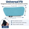 thumbnail image 5 of Crutch Comfort Universal Crutch Underarm Pad Covers - (Turquoise), 5 of 7
