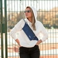 thumbnail image 5 of Riñonera pequeña, riñonera ligera y duradera, riñonera tipo mensajero impermeable, monedero, azul, 5 of 5