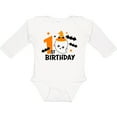 thumbnail image 3 of Inktastic 1st Birthday with Ghost and Bats Halloween Boys or Girls Long Sleeve Baby Bodysuit, 3 of 5