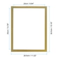 thumbnail image 2 of Uxcell 11" x 15" Inch Magnetic Self Adhesive Diamond Frames Suitable for 10" x 14" Picture, Golden 2Pcs, 2 of 5